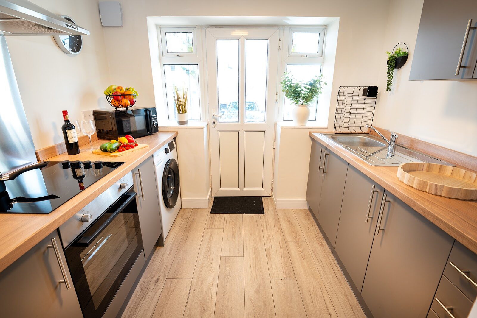 A furnished double bedroom in one of our Whitehaven houses